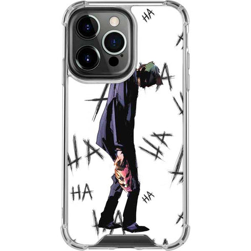 DC Comics The Joker HAHAHA Walking iPhone 14 Pro Clear Case